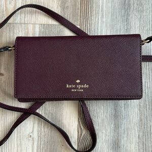 Kate Spade Crossbody Style Phone Wallet Plum